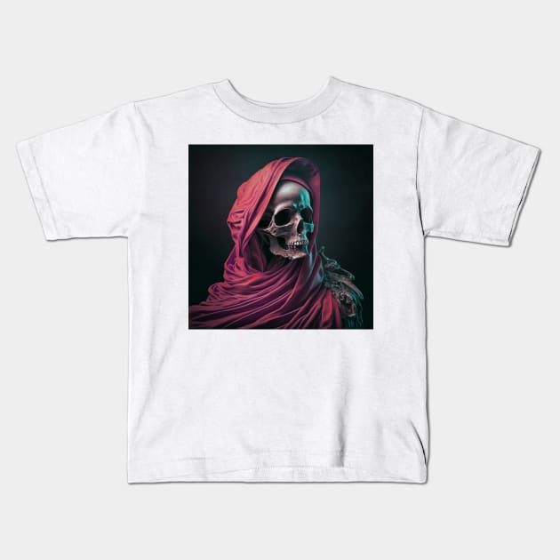 red hood Kids T-Shirt by jmpznz